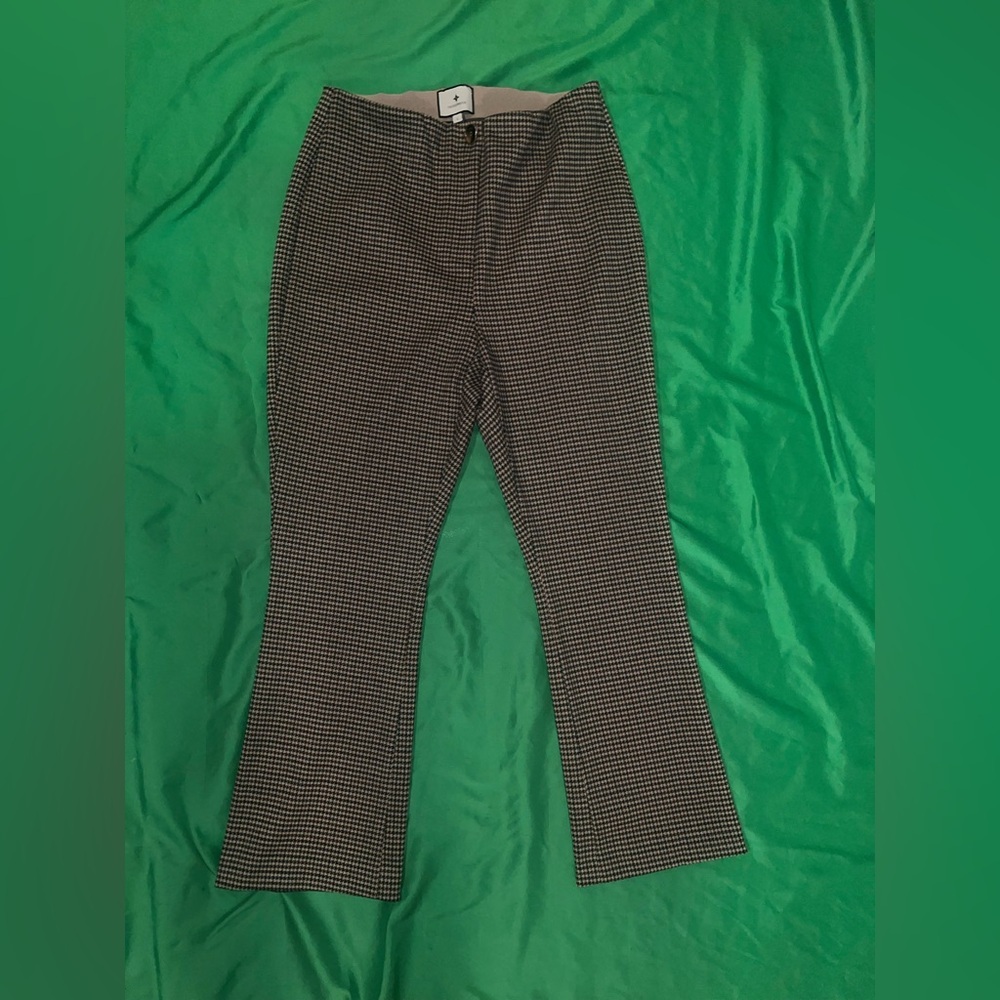 Tuckernuck Black and Brown Checkered Houndstooth Trousers size Large - Picture 2 of 8